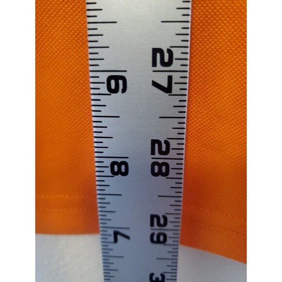 KLVN Golf Tech Polo Shirt Men's Size XL Orange Collared Front Pocket Snap Button - Picture 12 of 14
